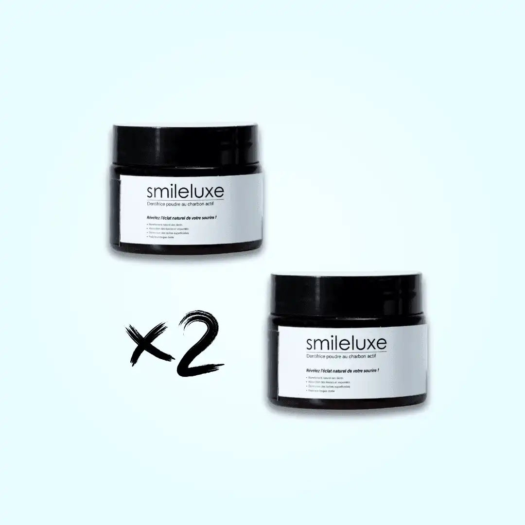x2 Dentifrice Poudre au Charbon Actif