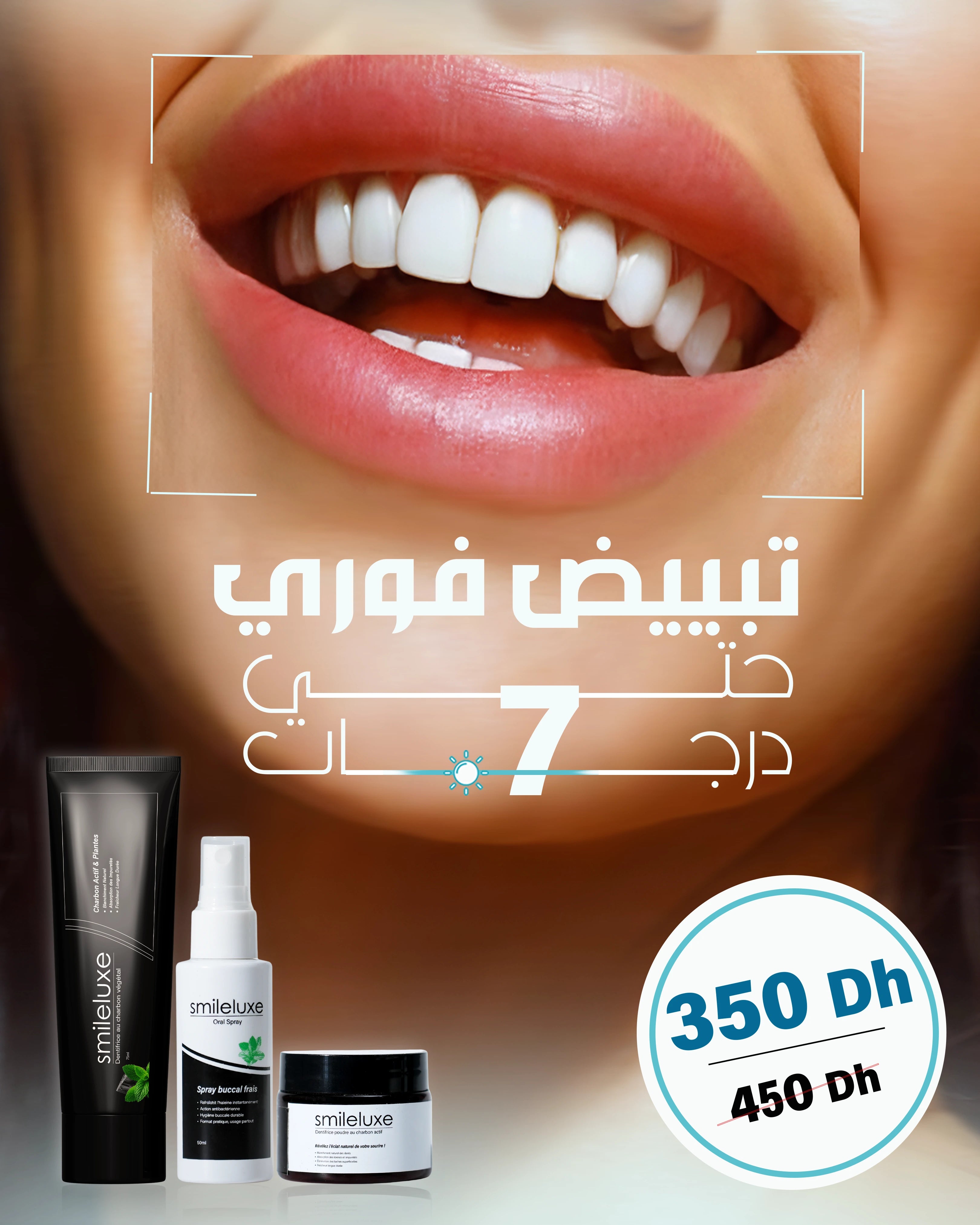 Pack Trio Smile luxe – Blanchiment &amp; fraîcheur direct
